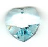 1 18mm Preciosa Light Blue Heart